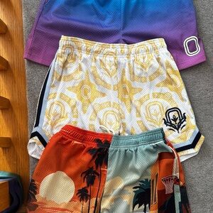 Overtime Men’s Small Basketball shorts- 3 pairs EUC